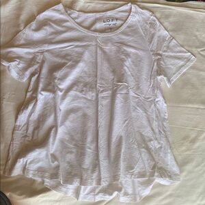 Ann Taylor LOFT Soft White Tee